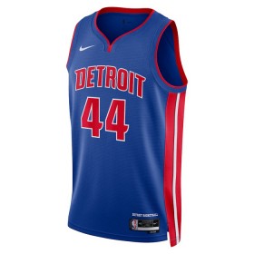 NBA Mænd Trøje Detroit Pistons Bojan Bogdanovic 44 2022-23 Nike Icon Edition Blå Swingman